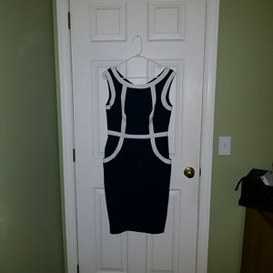 Dress barn navy blue dress